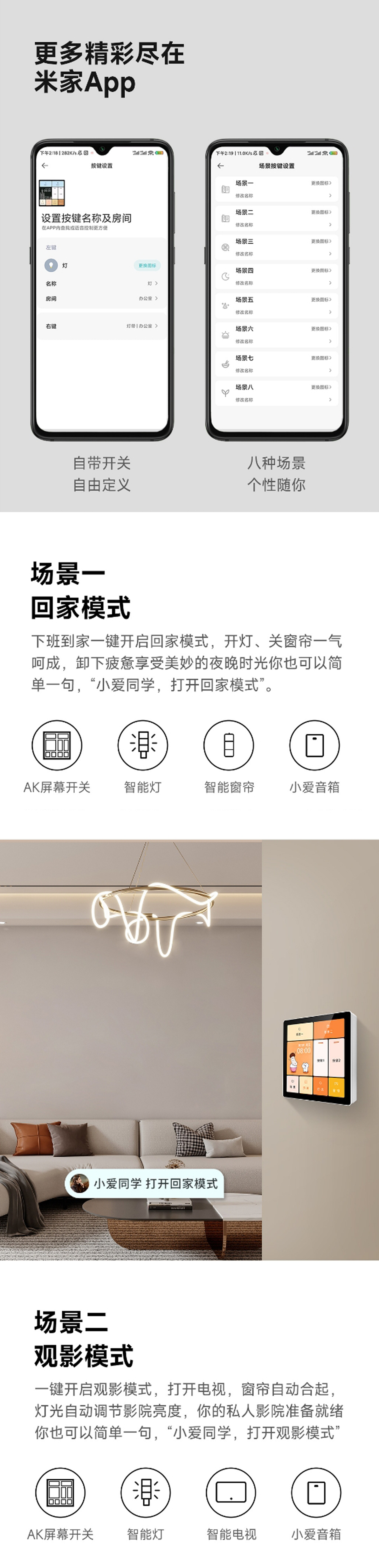 Smart Screen Switch AK (Neutral-Live Wire Version) [White](图4)