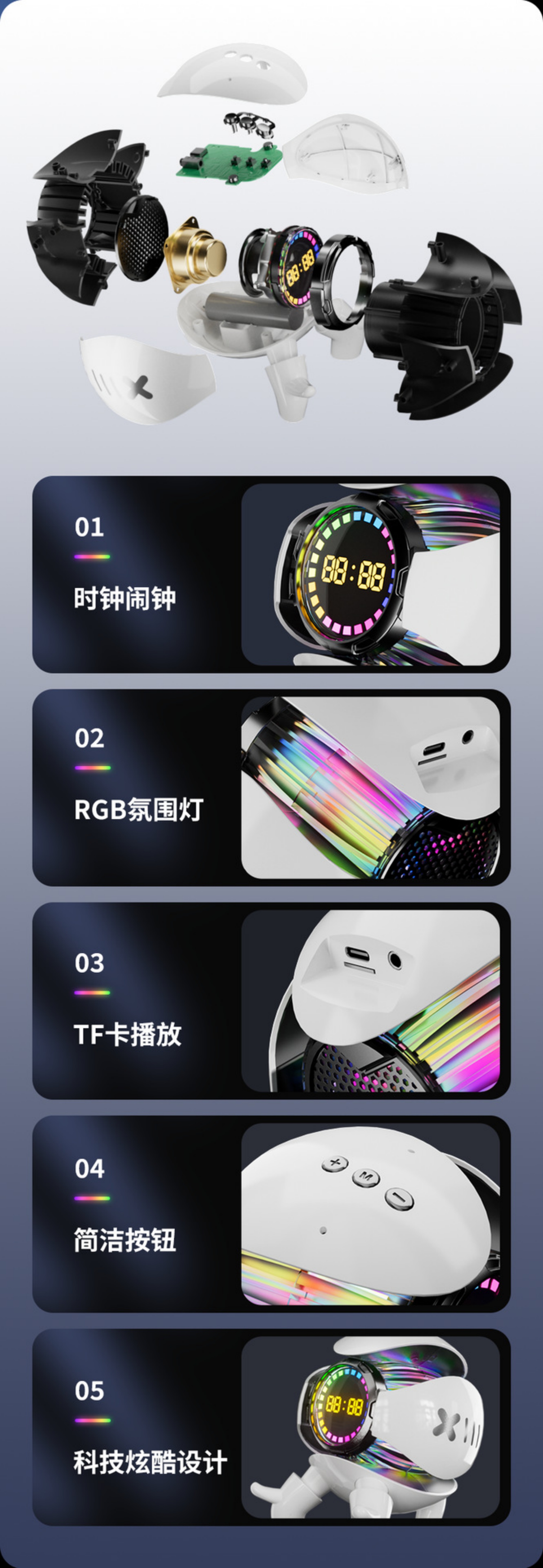 New Arrival Mecha Little Monster Smart Bluetooth Speaker(图4)