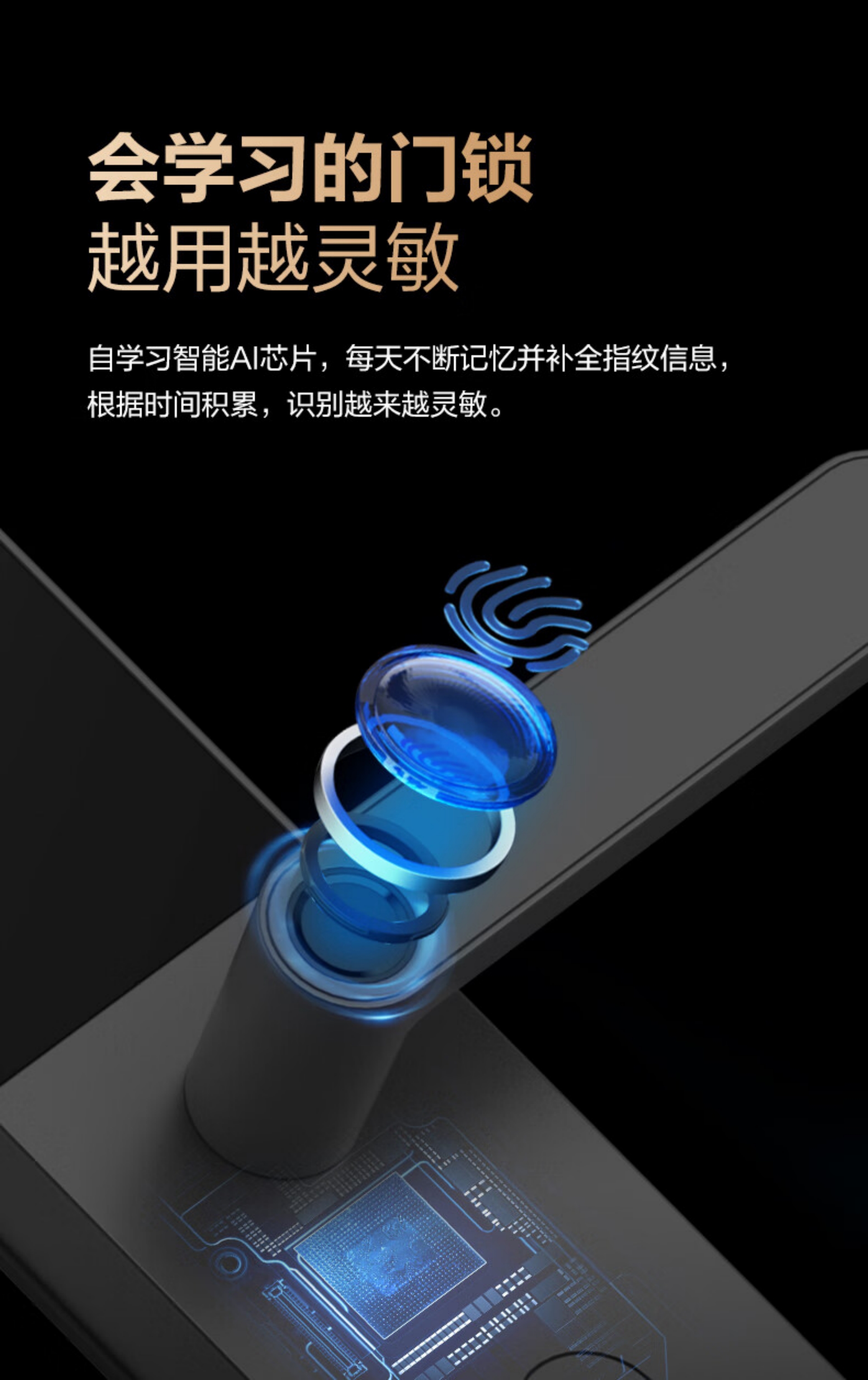 Entry Door Electronic Lock - Bull Z32 (Meteorite Black), Semi-Automatic(图5)