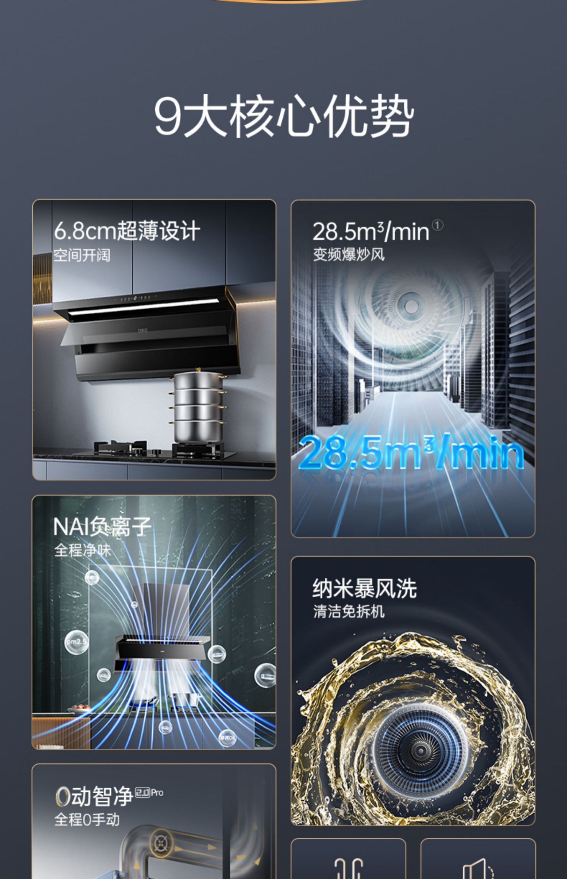 5.0 Smoke Hood & Gas Stove Connected Set (Natural Gas)(图2)