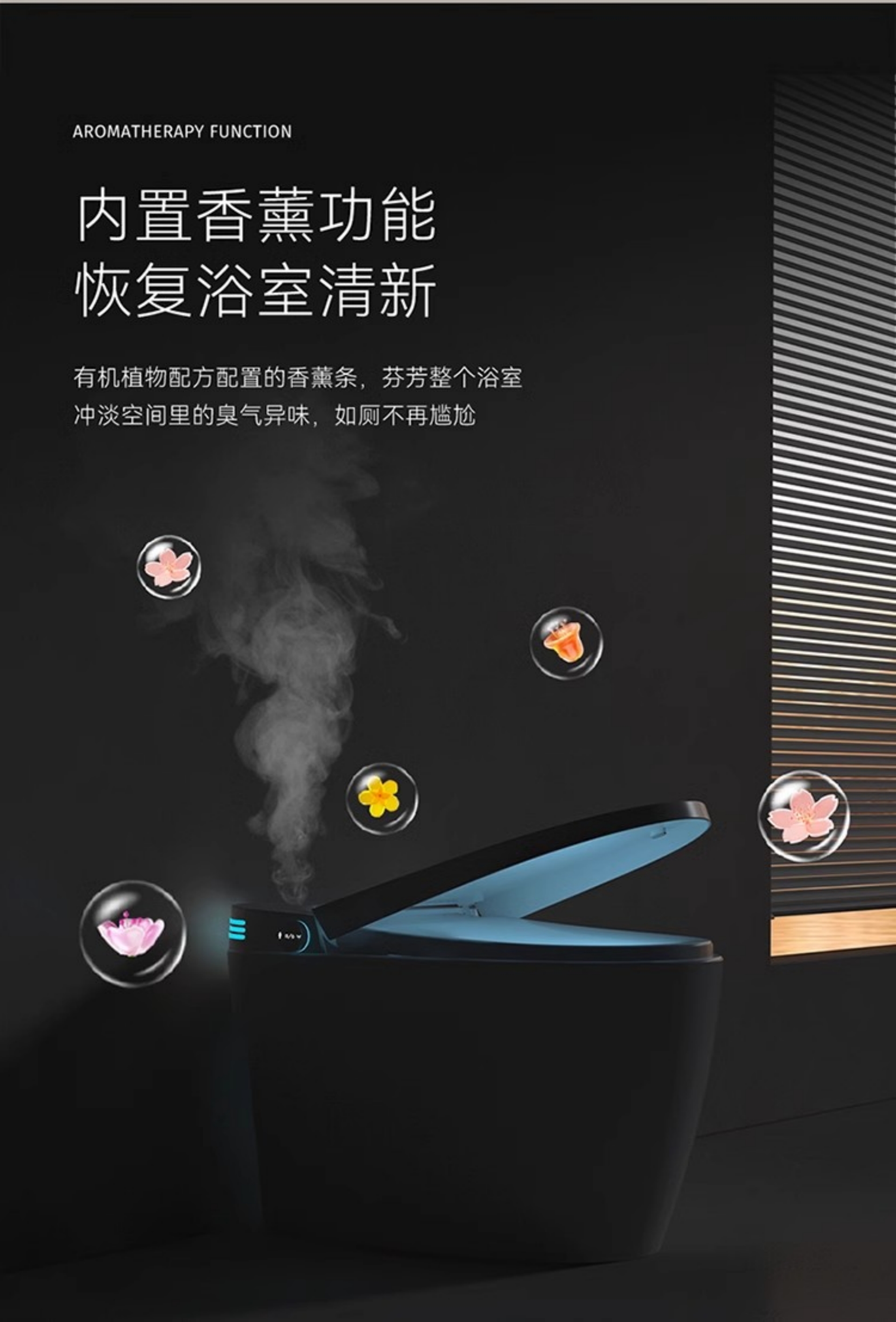 Kohler Smart Toilet for Home Use [Gray High-Configuration Version] - Built-In Water Tank + Automatic Lid Closing, [No Water Pressure Restriction], 400mm(图4)